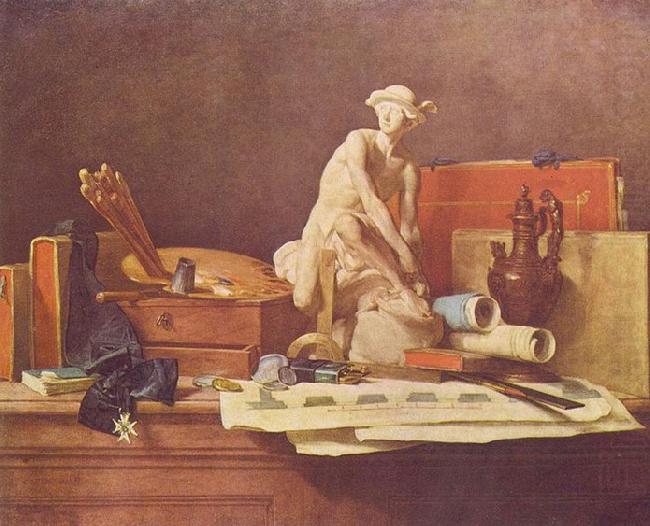 Jean Simeon Chardin Die Attribute der Kunste und die Belohnungen, die ihnen gewahrt werden china oil painting image